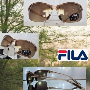🤎 Impact Resistant Sport Tan Sunglasses by Fila